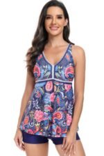 Printed Sleeveless Ruffle Two Pieces Swimsuits - Image 7