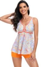 Printed Sleeveless Ruffle Two Pieces Swimsuits - Image 10