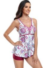 Printed Sleeveless Ruffle Two Pieces Swimsuits - Image 13
