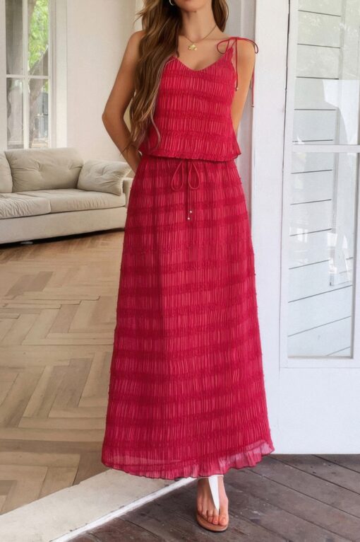Strappy Maxi Skirt & Crop Top Co-ord Set – Summer Outfit - Image 24