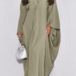 Plain V Neck Loose Fit Shift Maxi Dress