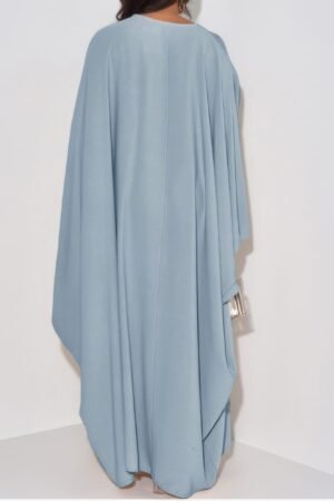 Plain V Neck Loose Fit Shift Maxi Dress Plain V Neck Loose Fit Shift Maxi Dress