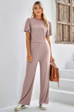 High waist set damen two piece outfit – front view