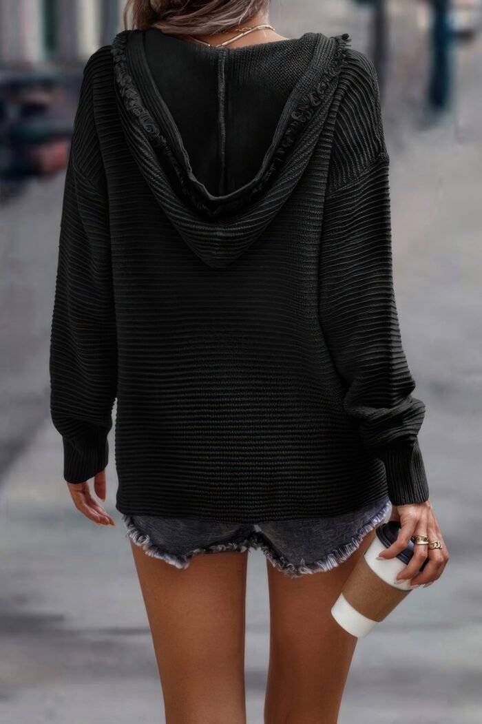 Block Botton Up Fluffy Outerwear - Image 4
