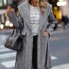 Elegant Long Sleeve Lapel Open Front Suit