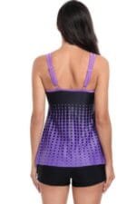 Two Pieces Dot Print Sleeveless Fit Swimsuits