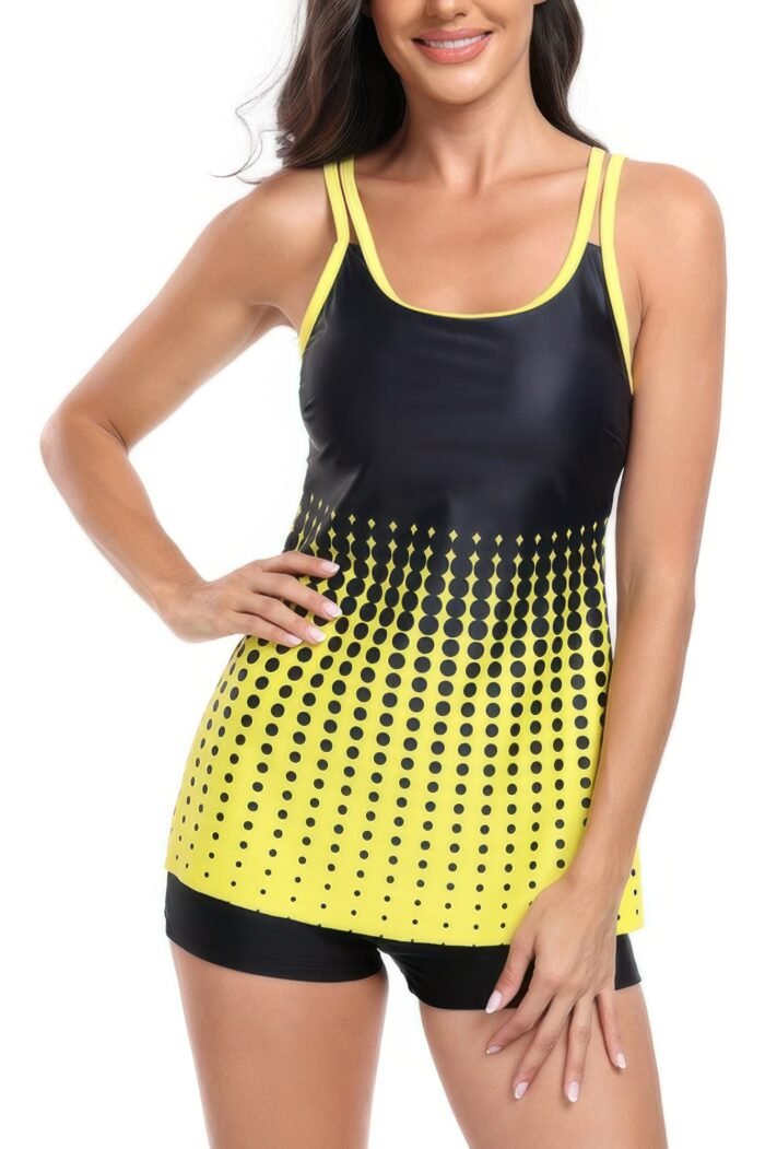 Two pieces dot print sleeveless fit swimsuits - image 7