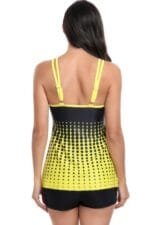 Two Pieces Dot Print Sleeveless Fit Swimsuits
