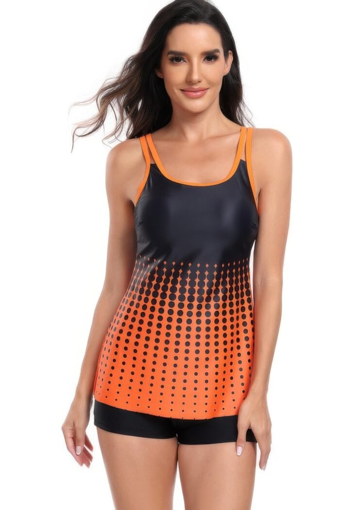 Two pieces dot print sleeveless fit swimsuits - image 12