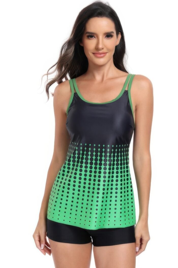 Two pieces dot print sleeveless fit swimsuits - image 15