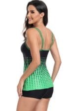 Two Pieces Dot Print Sleeveless Fit Swimsuits