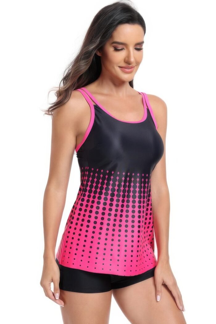 Two pieces dot print sleeveless fit swimsuits - image 19
