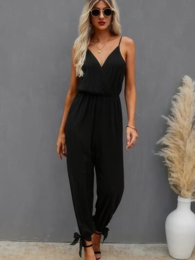 V Neck Spaghetti Straps Jumpsuit V Neck Spaghetti Straps Jumpsuit
