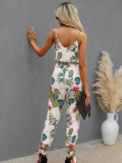V Neck Spaghetti Straps Jumpsuit V Neck Spaghetti Straps Jumpsuit