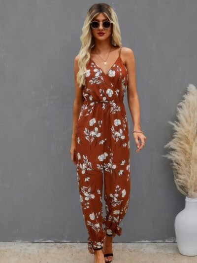 V Neck Spaghetti Straps Jumpsuit V Neck Spaghetti Straps Jumpsuit