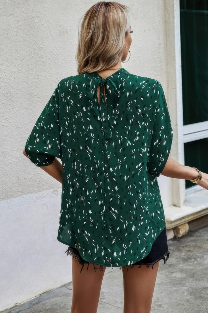 Leopard Open Back Knot Drop Top - Image 9