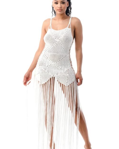 crochet dress bottom fringe
