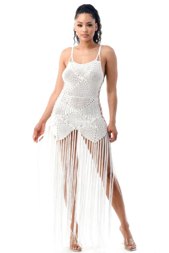 Crochet Dress Bottom Fringe - Image 5