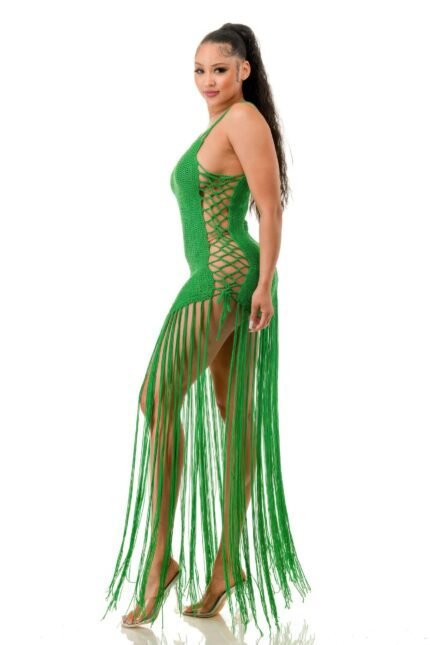Crochet Dress Bottom Fringe USA Boutique