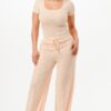 Ribbed Bodysuit And Pants Set