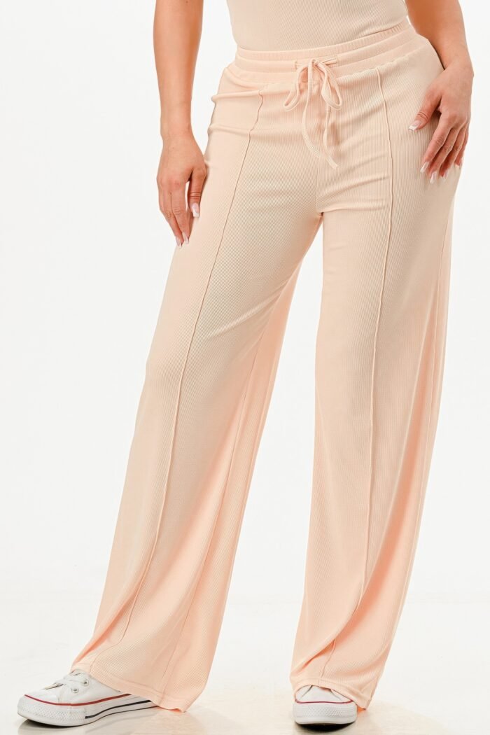 Ribbed Bodysuit And Pants Set - Image 5