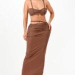 Cord Top And Skirt Set