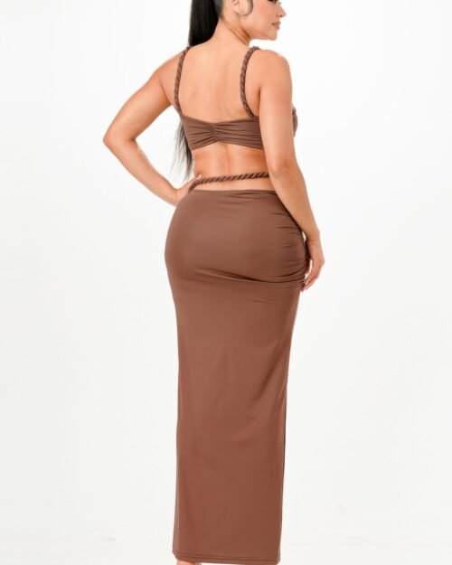 cord top and skirt set