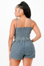Denim Tank Top And Matching Short Set - Image 10