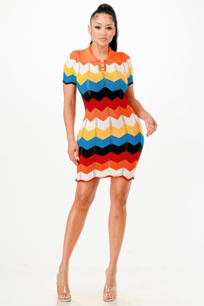Knit Mini Dress - Image 2