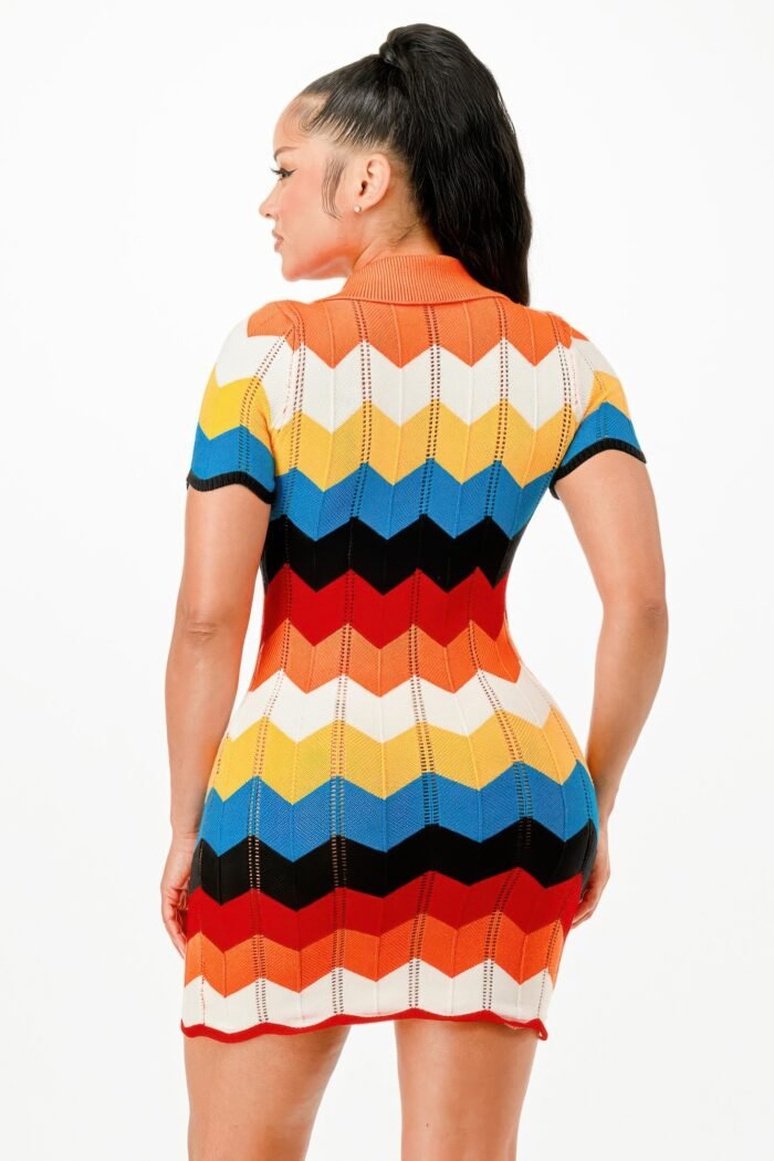 Knit Mini Dress - Image 7