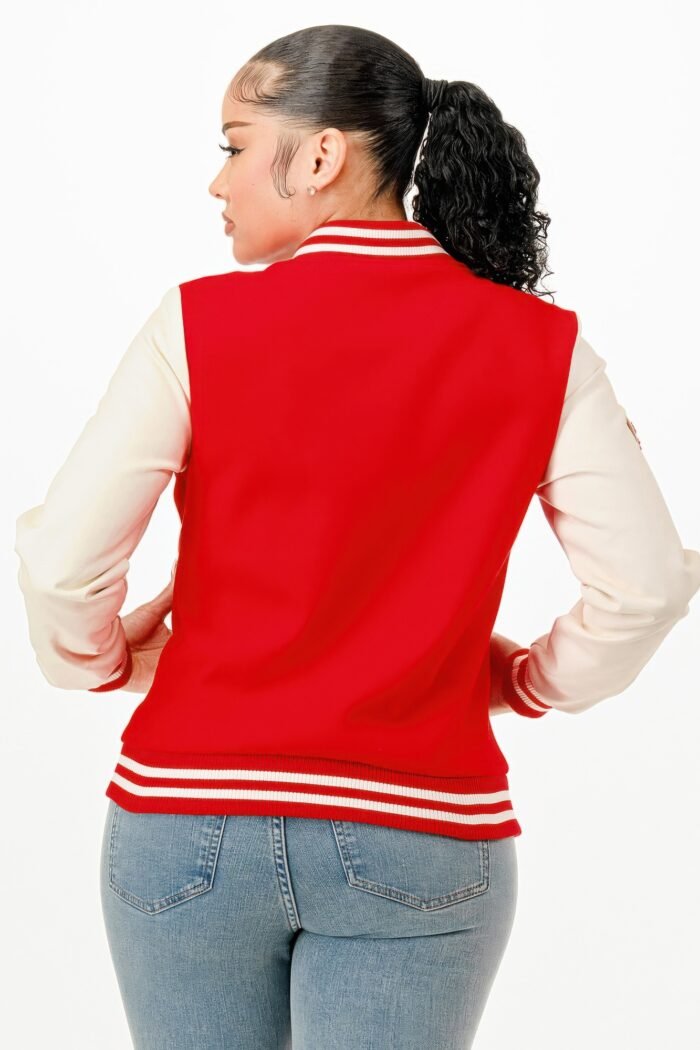 Patch Varsity Bomber Jacket - Image 13