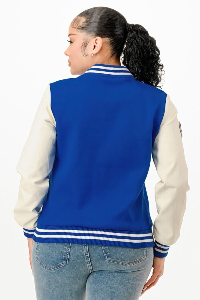 Patch Varsity Bomber Jacket - Image 9