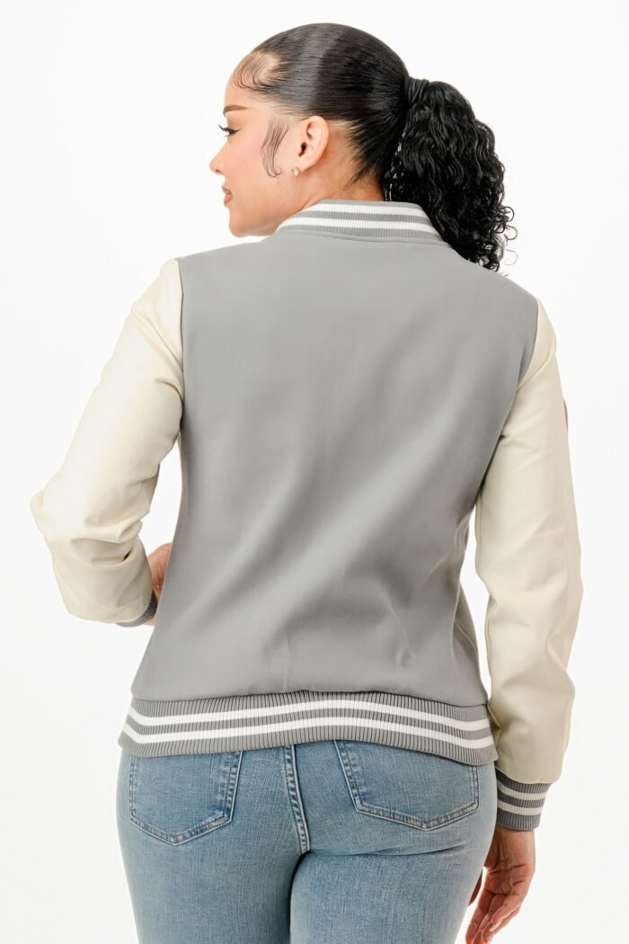 Patch Varsity Bomber Jacket - Image 6