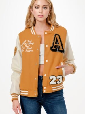 Patch Varsity Bomber Jacket