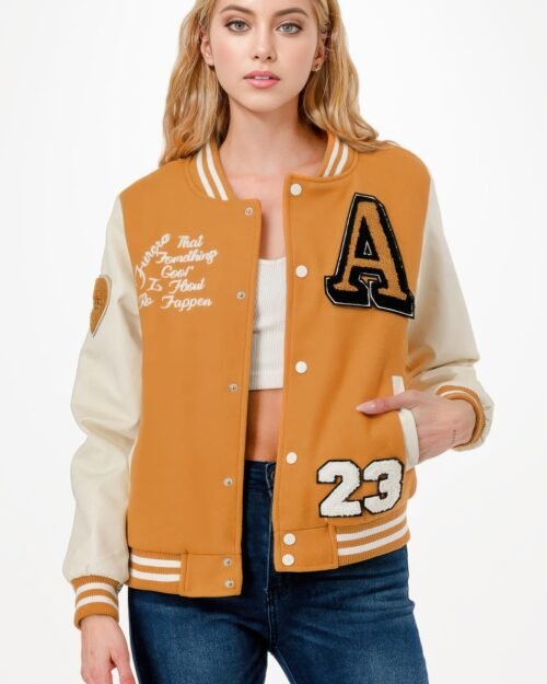 Patch Varsity Bomber Jacket