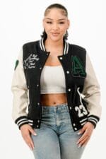 Patch Varsity Bomber Jacket