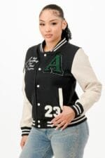 Patch Varsity Bomber Jacket