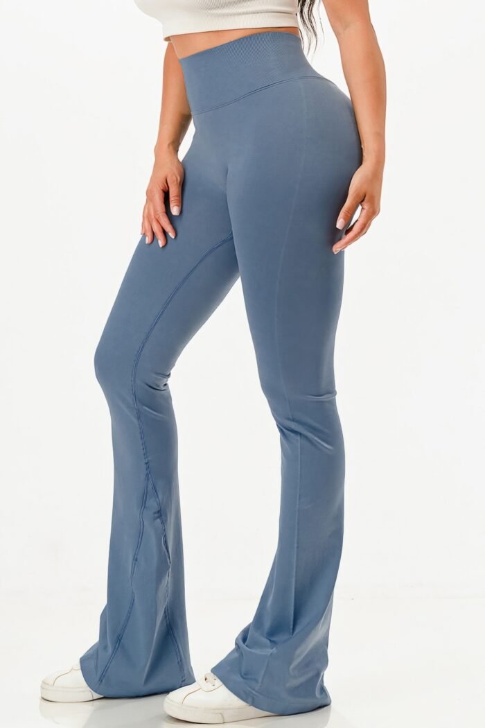 Premium Seamless Bell Bottom Work Out Flare Pants - Image 6