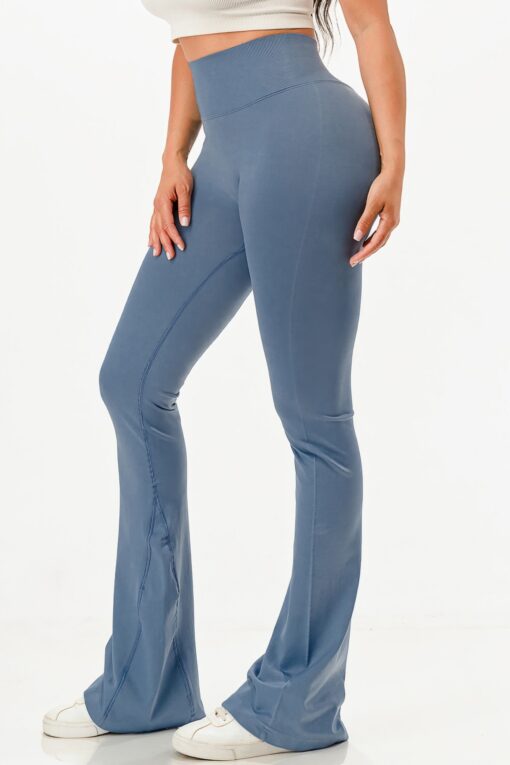Premium Seamless Bell Bottom Work Out Flare Pants - Image 6