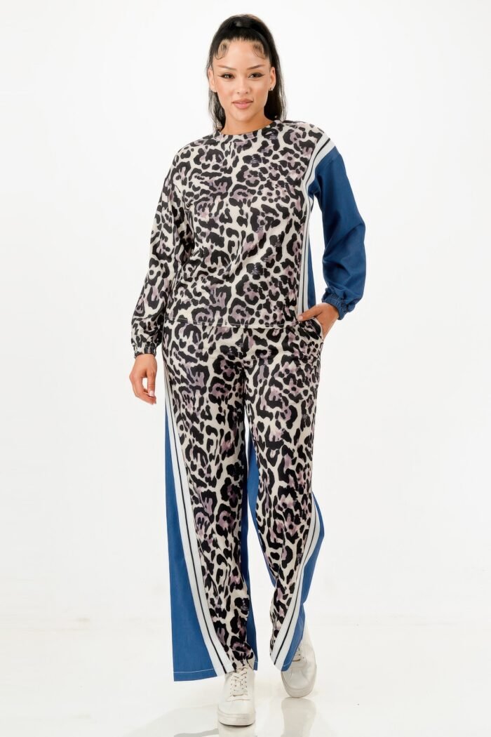 Leopard Denim Pants Set - Image 2