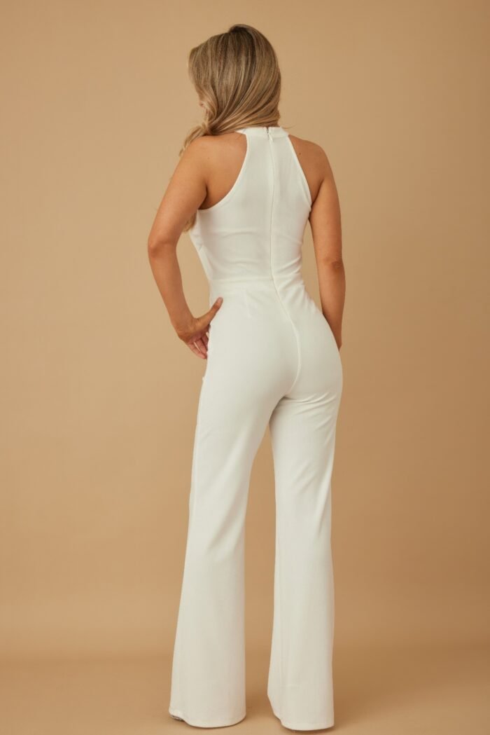 Halter Style Jumpsuit With Drag Chain - Image 7