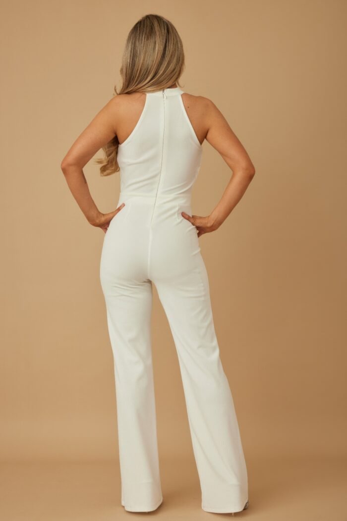 Halter Style Jumpsuit With Drag Chain - Image 8