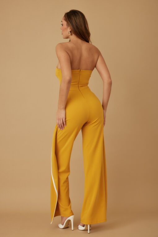 Double Flap Layer Strapless Jumpsuit - Image 7