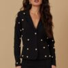 Stud Detailed Fashion Jacket
