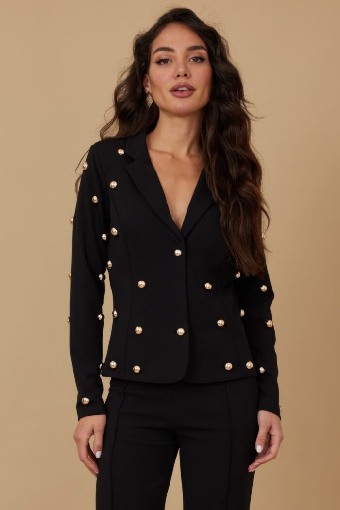 Stud Detailed Fashion Jacket - Image 1