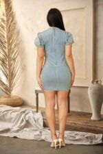 Cute Button Up Short Dress