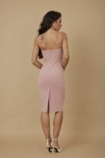 Pearl Patch Detailed Fashion Dress