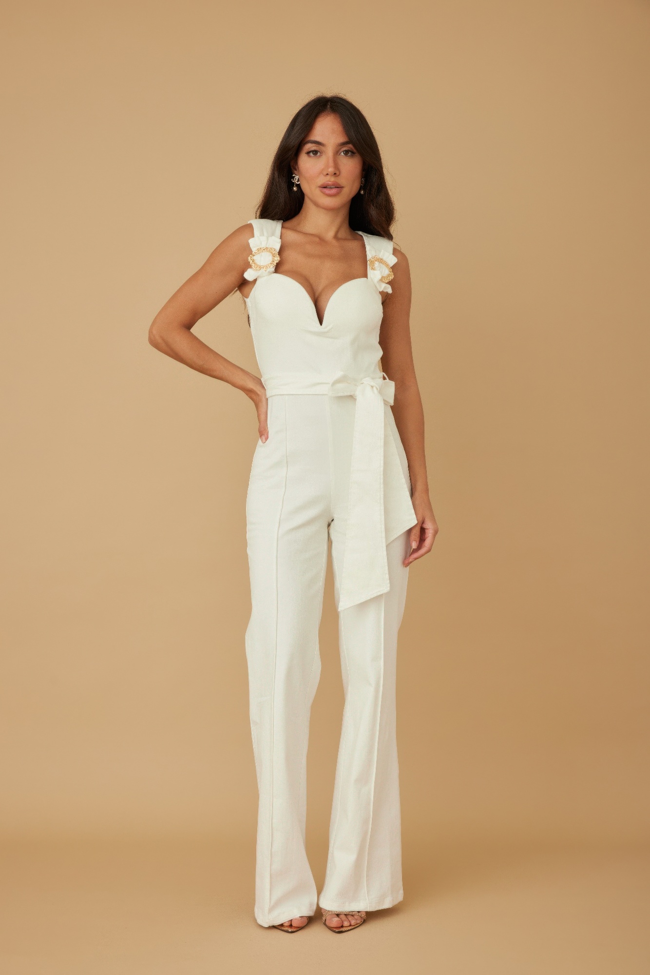 Intertwined Ring Detail With Strap Jumpsuit