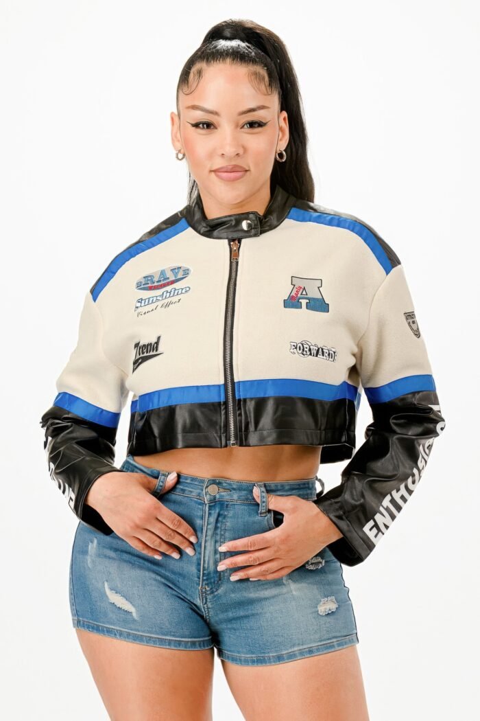 Colorblock Crop Jacket - Image 5