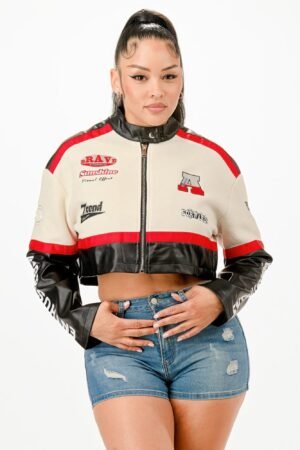 Colorblock Crop Jacket